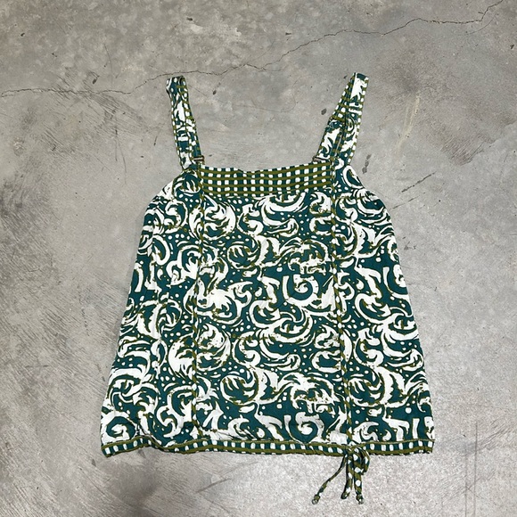 Anthropologie Tops - Anthropologie Tiny Jasmine‎ Printed Batik Sleeveless Top Size XS Tank / Nn-16